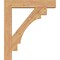 Ekena Millwork Merced Block Smooth Bracket w/ Offset Brace, Western Red Cedar, 7 1/2"W x 38"D x 44"H BKT0806X38X44MRC05SWR - alternate 3